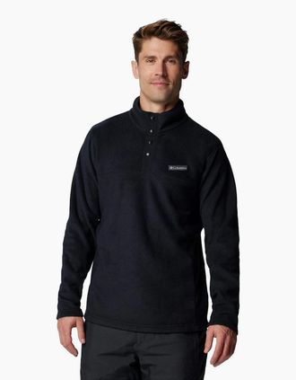 Columbia Mens Columbia Steens Mountain Half Snap II Mens Black Fleece Jacket - Size: 40