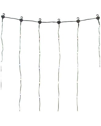 Vickerman 800-Light 10Ft Remote Controlled Led Curtain End-Connecting Light Set