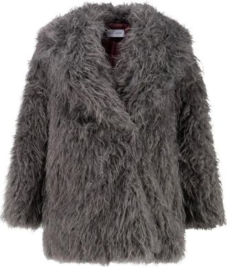 Weili Zheng Eco-pelliccia con collo sciallato - - Jackets - Donna - Grigio - L