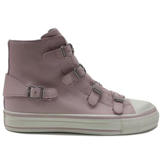 Ash Virgin Nappa Leather Womens High Top Trainers - Crystal Rose - Size:UK 8