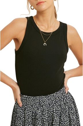 Wishlist Rib Knit Tank Bodysuit in Black at Nordstrom Rack, Size Medium