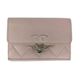 Chanel Pre-owned Wallets, female, Pink, Size: ONE SIZE Pre-owned Leather wallets