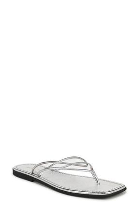 Veronica Beard Clea Flip Flop in Clear/Silver at Nordstrom, Size 11