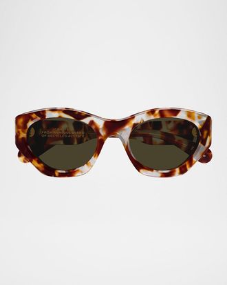 Chloé Havana Acetate Cat-Eye Sunglasses