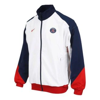 Nike Paris Saint-Germain Dri-Fit Strike Football Jacket Asia Sizing White Midnight Navy FN9799-100
