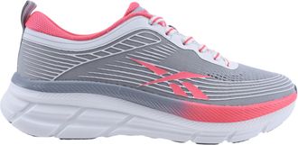 Reebok Womens Road Strider Trainers, Grey, pink, white, 41.5 EU