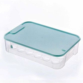 OEM Huevera Con 24 Compartimentos, Organizador De Huevos De Pl&aacute;stico De Una Sola Capa, Huevera De Gran Capacidad, Caja De Almacenamiento De Hueveras Para 