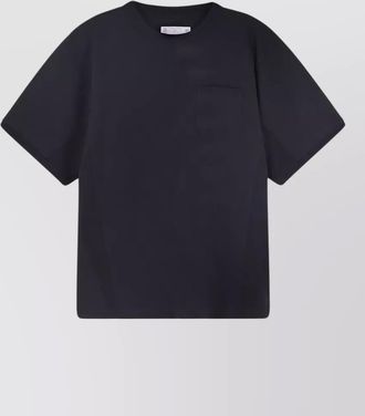 sacai oversized crew neck t shirt chest pocket