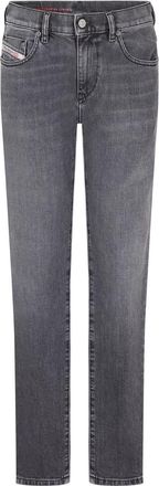 Diesel Heren Strukt Slim Jeans (Zwart/Grijs/Denim)