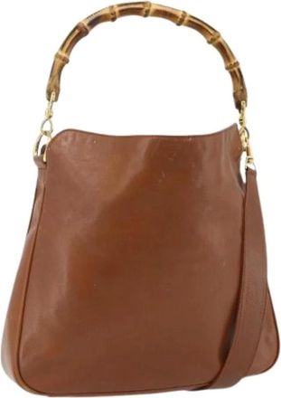 Gucci Pre-owned Shoulder Bags, female, Brown, Size: ONE SIZE Pre-owned Vintage Handbag