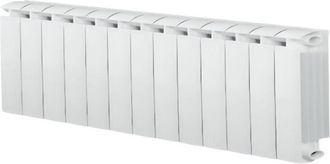 Global Calentador Central Klass 350 De Aluminio Fundido Blanco De 13 Elementos, 1105w