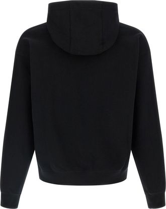 Versace Medusa-Patch Cotton Hoodie - Black