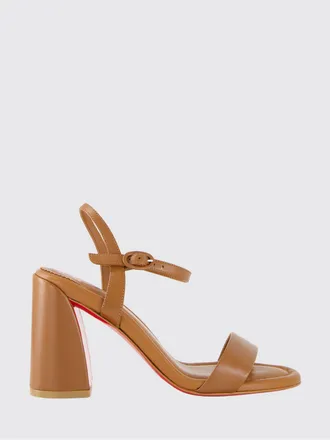 Christian Louboutin Sandali Jane in nappa con tacco alto e cinturino alla caviglia