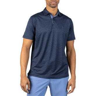 Tailorbyrd M&eacute;lange Mesh Performance Polo in Navy at Nordstrom Rack, Size Small