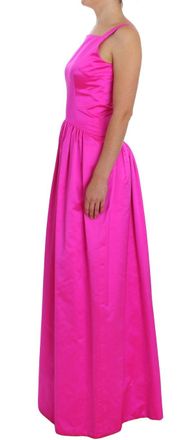 Dolce & Gabbana Womens Silk Sheath Dress Pink