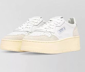 Autry low top sneakers round toe contrast sole