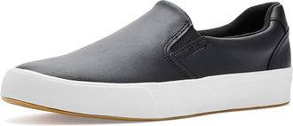 Keds Pursuit Slip-On Womens Shoes Black Leather : 8.5 B - Medium, Textile