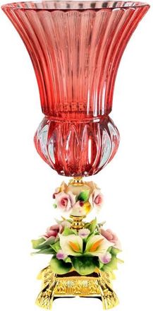 Mark Roberts Classic Pedestal Rose Vase in Ruby at Nordstrom