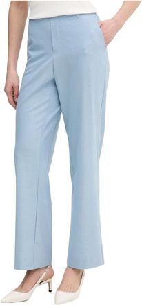 Mos Mosh Roy Wijde Broek - Dames - Wijde Broeken - Blauw - S - Polyester - Broeken