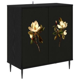 vidaXL Aparador Bremen Roble Negro 69 X 33 X 76 Cm Vidaxl