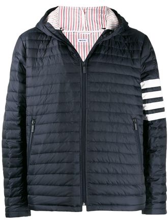 Thom Browne 4-Bar stripe padded jacket - Blue