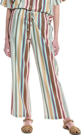 Electric & Rose Sail Crop Linen-Blend Pant