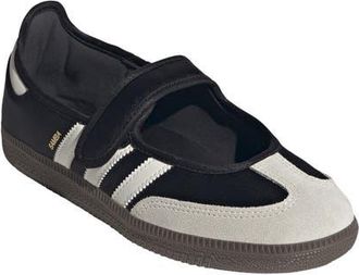 adidas Samba Jane Sneaker in Core Black/Off White/Gold at Nordstrom, Size 10.5