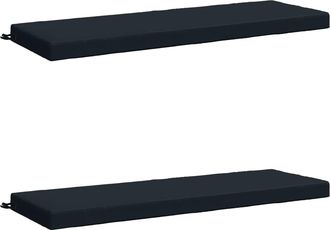 vidaXL Cojines Para Banco De 2 Piezas Soest 2 Uds. 100% Poli&eacute;ster Vidaxl