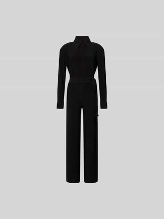 Norma Kamali Jumpsuit mit verdeckter Knopfleiste in Black, Gr&ouml;&szlig;e M