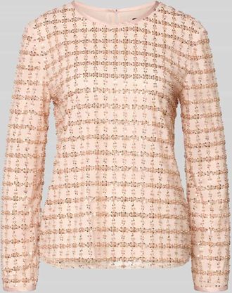 Emporio Armani Blusenshirt mit Rundhalsausschnitt in Hellrosa, Gr&ouml;&szlig;e 36