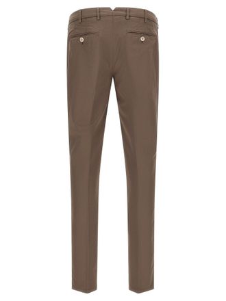 Brunello Cucinelli American Pima Cotton Trousers - Taupe