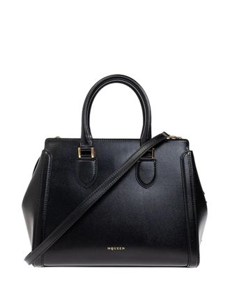 Alexander McQueen leather tote bag - women - Calf Leather/Fabric - OS - Black