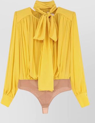 Elisabetta Franchi silk long-sleeve blouse