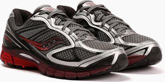 Saucony Mens Saucony Progrid Guide 7 Mens Silver/Maroon Trainers - Grey - Size: UK 11 / eu 46.5 / us 12