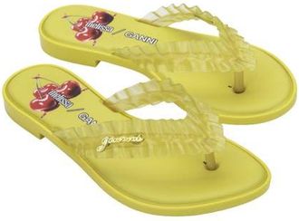 Melissa x Ganni Slim Flip Flop in Yellow at Nordstrom, Size 5