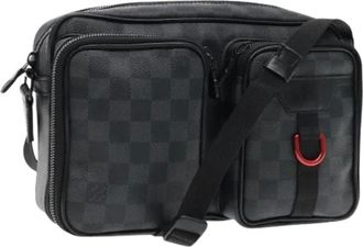 Louis Vuitton Pre-owned Cross Body Bags, female, Black, Size: ONE SIZE Pre-owned Utility Messenger Shoulder Bag