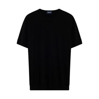Drumohr T-Shirts, male, Black, Size: 2XL T-shirt MM Rasato
