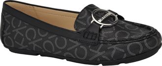 Calvin Klein Layne Buckle Loafer in Black Logo at Nordstrom Rack, Size 7.5