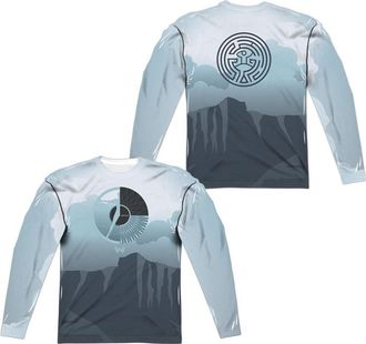 Gildan Westworld Landscape (Front/Back Print) Long Sleeve Adult Poly Crew Tee / T-Shirt