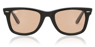 Ray-Ban RB2140F Wayfarer Asian Fit 601/4B Mens Sunglasses Black Size 52