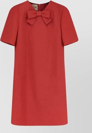 Valentino Garavani dress featuring bow detail and short sleeves