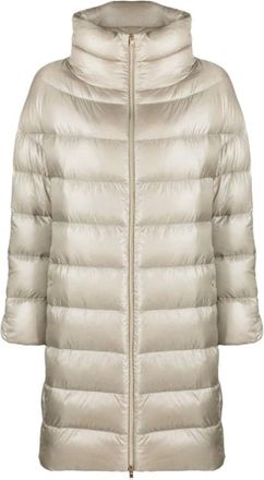 Herno Dames, Mantels, Beige, Maat: XL