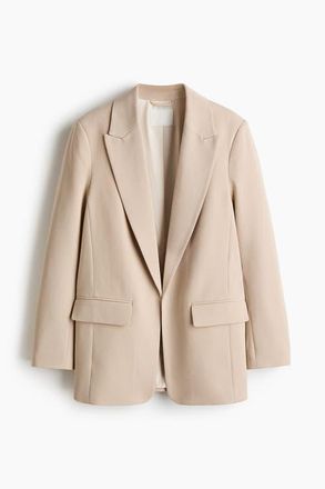 H&M Throw-on Blazer in Light Beige at Nordstrom, Size Xx-Large
