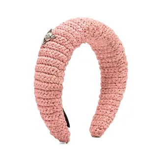 Vivienne Westwood Hair Accessories, female, Pink, Size: ONE SIZE Raffia Headband