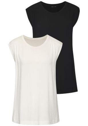 Lascana mit Schulterraffung aus weichem Viskose-Stretch