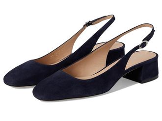 Stuart Weitzman Maeve Slingback 35 High Womens Heels Nice Blue : 5.5 M