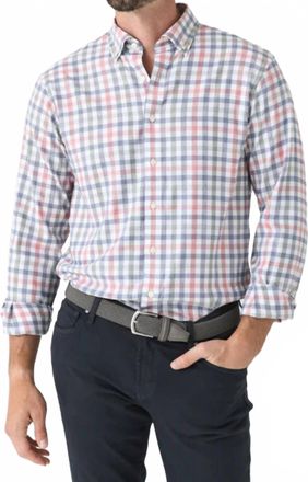 Johnnie-O Callum Performance Shirt In Navy
