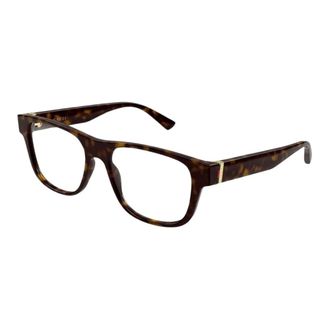 Gucci Rechthoekig Optisch Montuur - Heren - Accessoires - Bruin - Maat: 55 MM