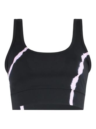 Electric & Rose scoop-neck sports bra - Zwart