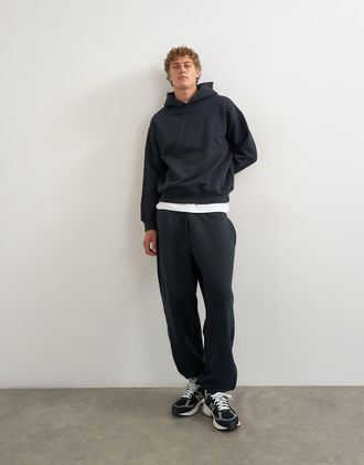 Topman jogger pesanti vestibilit&agrave; ampia con polsini nero